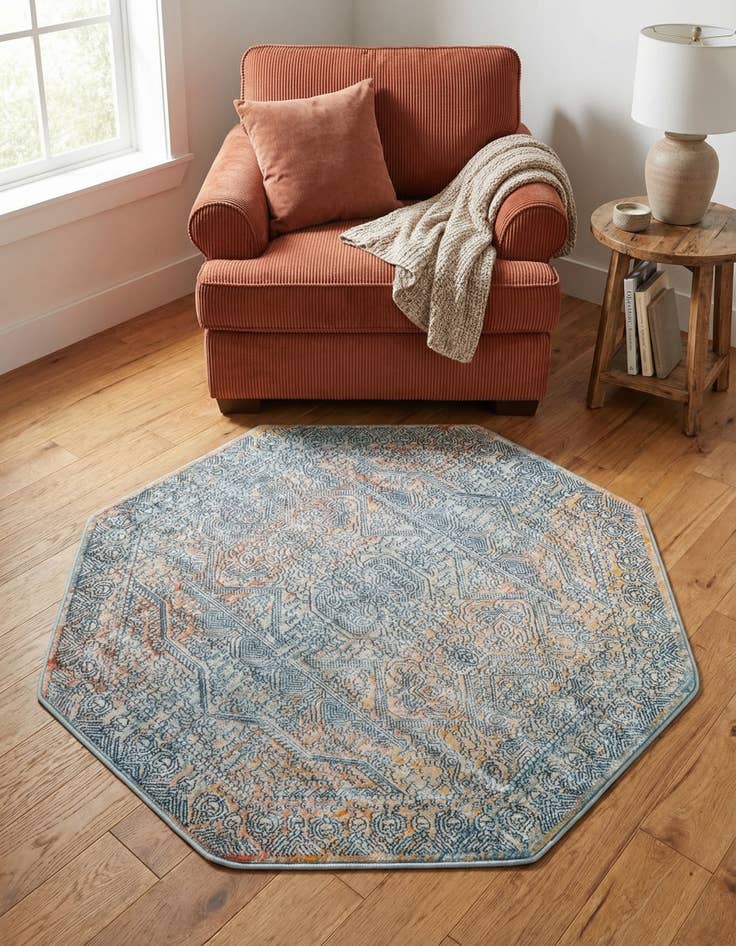 Detail image of 4' x 4' Newport Octagon Rug