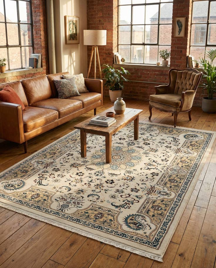 Detail image of 7' 10 x 10' Nain Design Rug