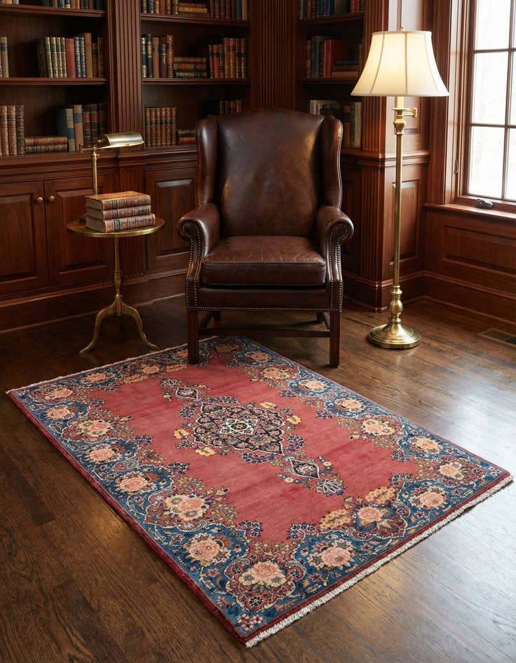 Detail image of 3' 8 x 5' 1 Kashan Rug