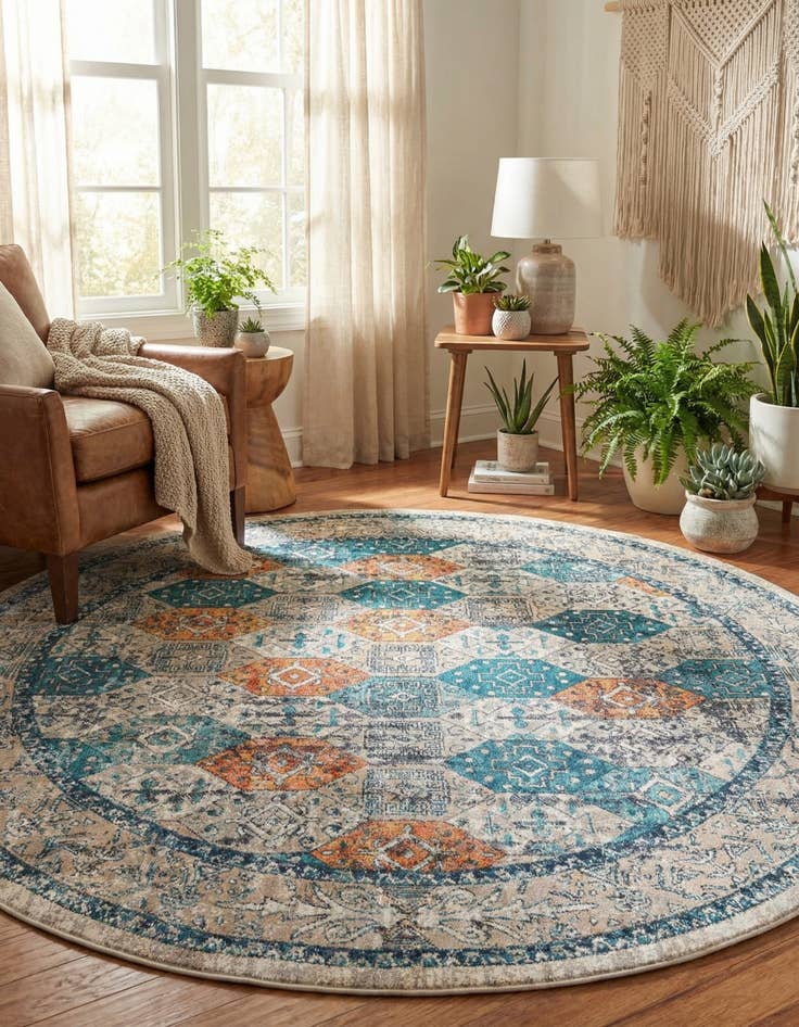 Detail image of 7' 10 x 7' 10 Lola Round Rug