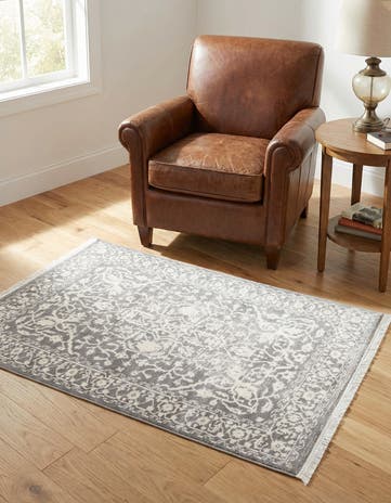 Light Gray Modern Classical Rug
