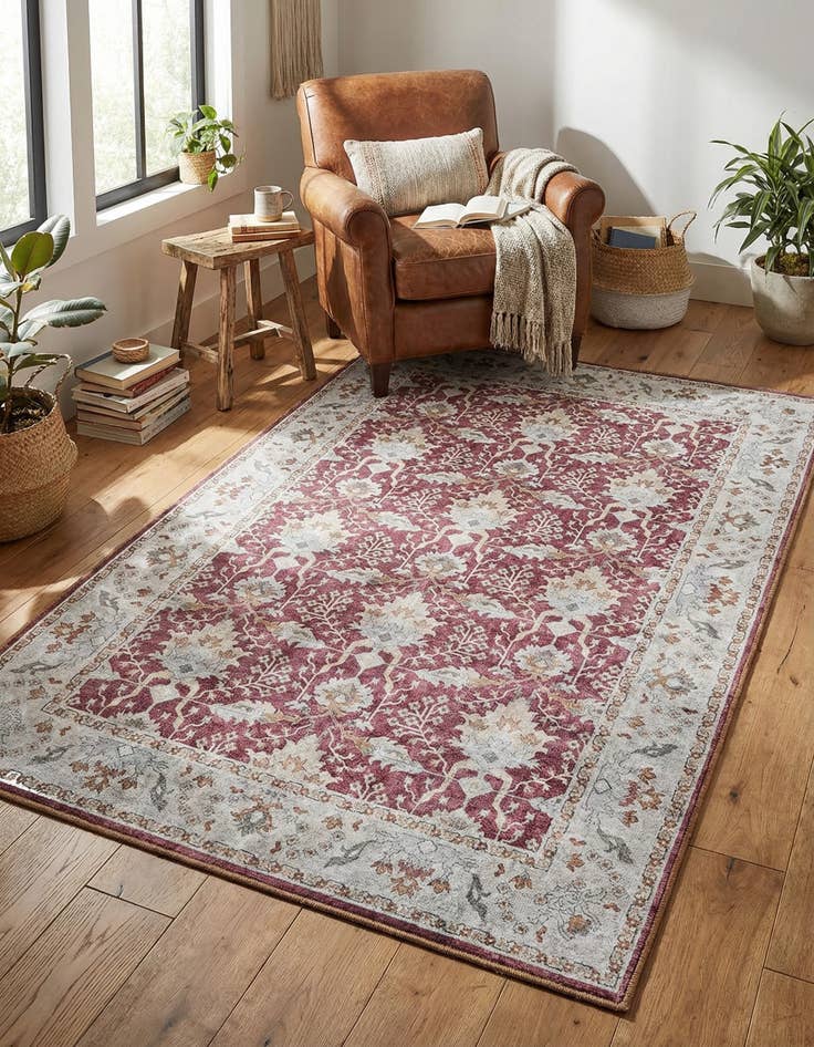 Detail image of 3' 6 x 5' 6 Washable Timeless Rug