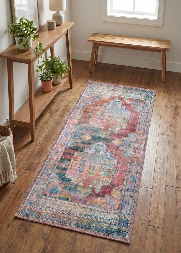 2' x 4' Washable Maahru Runner Rug