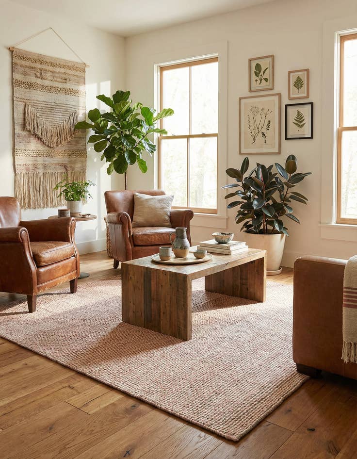 Detail image of 7' 10 x 7' 10 Seaside Pearl Jute Square Rug