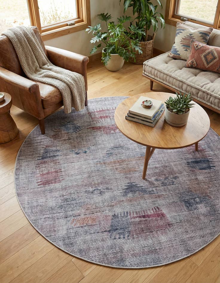 Detail image of  7' 10 x 7' 10  Washable Sisu Round Rug