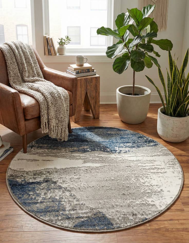 Detail image of 4' x 4' Oslo Round Rug