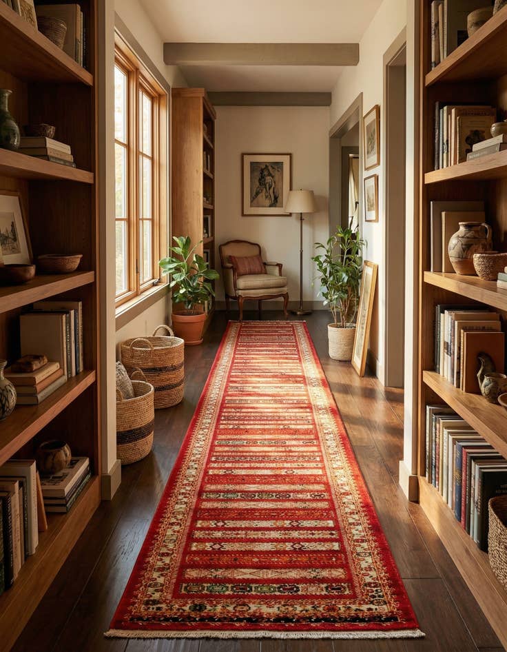 Detail image of  2' 7 x 19' 8 Kashkuli Gabbeh Runner Rug