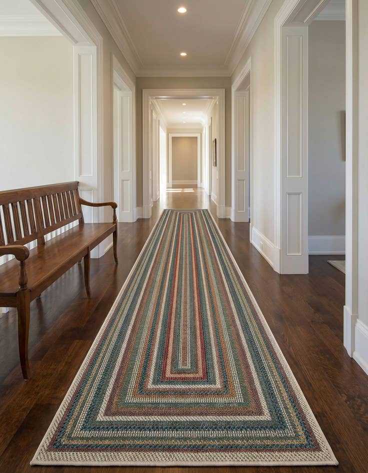 Detail image of 2' 7 x 16' 5  Washable Baja Indoor / Outdoor Runner Rug