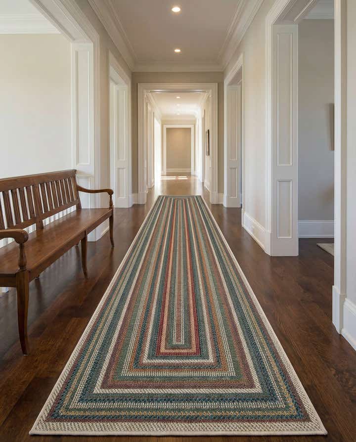 2' 7 x 16' 5 Easy-Clean Baja Indoor / Outdoor Runner Rug