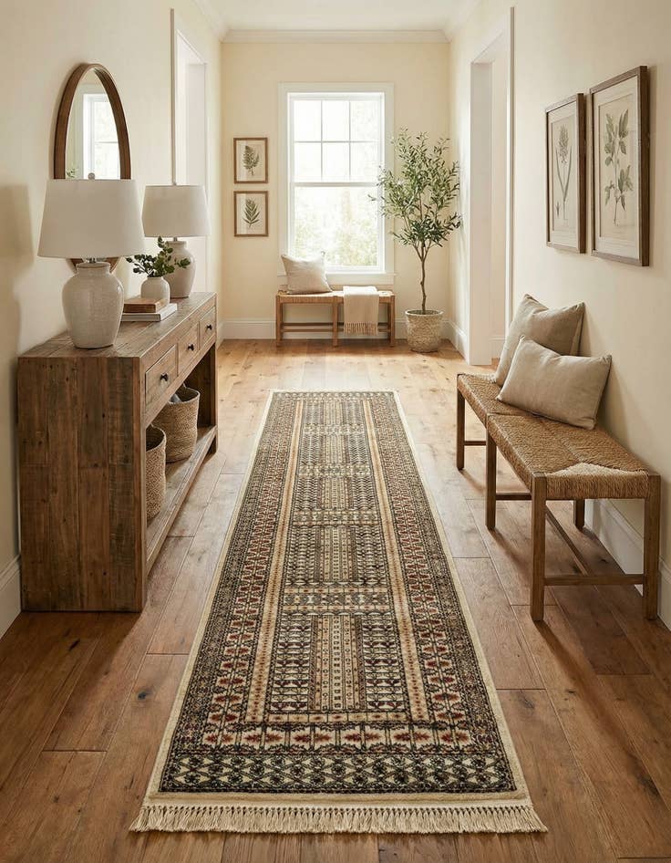 Detail image of 2' 7 x 12' Bokhara Runner Rug