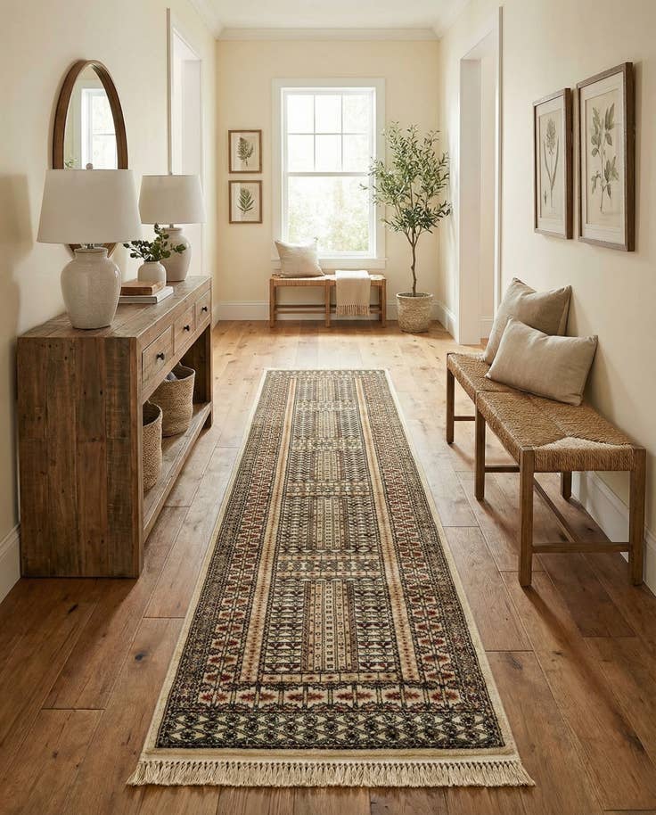 Detail image of 2' 7 x 12' Bokhara Runner Rug