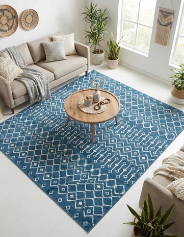 7' 10 x 7' 10 Kasbah Trellis Square Rug