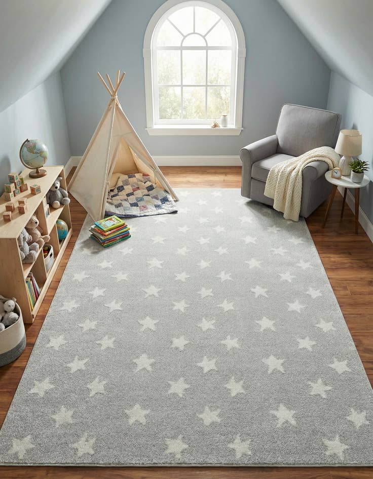 Detail image of 5' 3 x 8' Whimsy Kids Rug