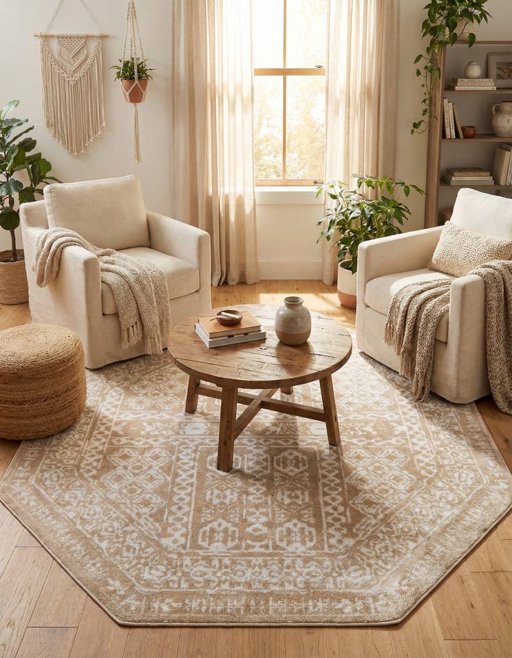 Detail image of 7' x 7' Oxford Octagon Rug