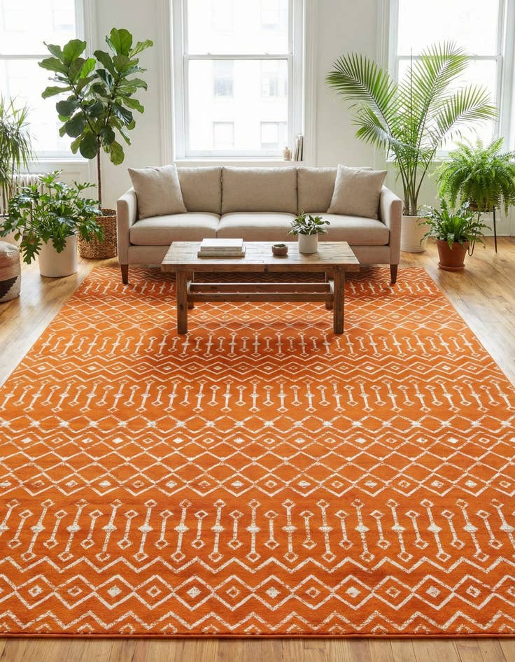 Detail image of 9' x 12' Kasbah Trellis Rug