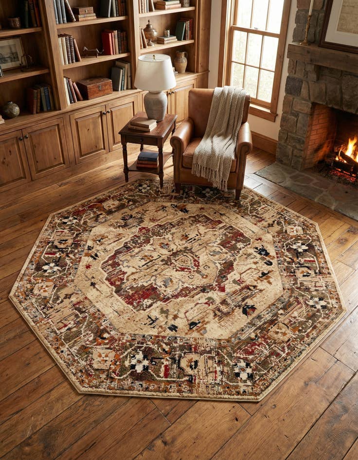 Detail image of 8' x 8' Saturn Octagon Rug