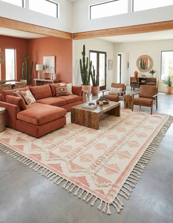 Detail image of 10' x 14' 1  Hand Woven Arizona Wool Rug