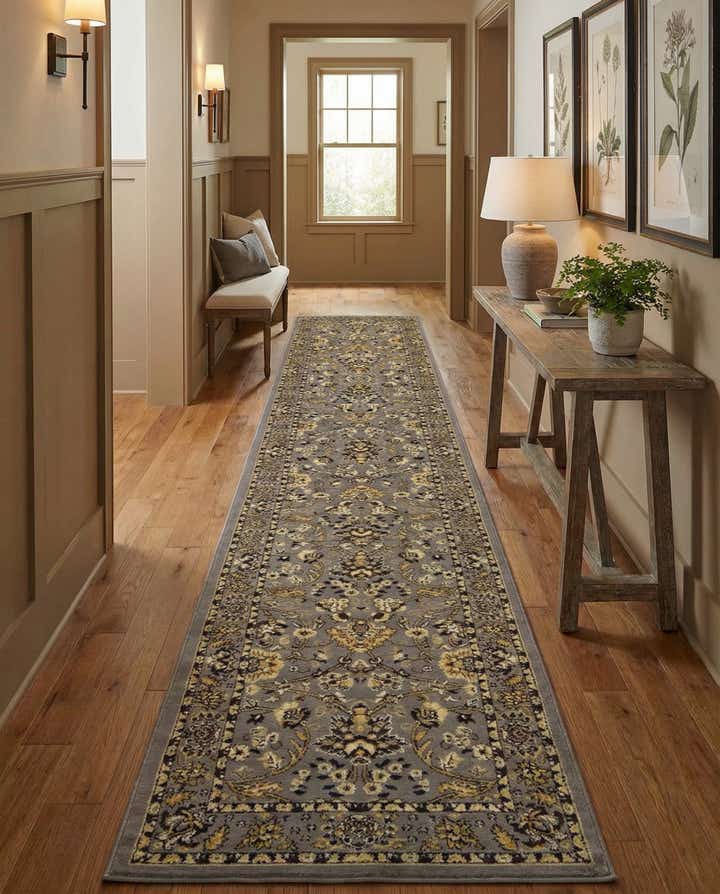 3' x 16' 5 Kashan Design Runner Rug