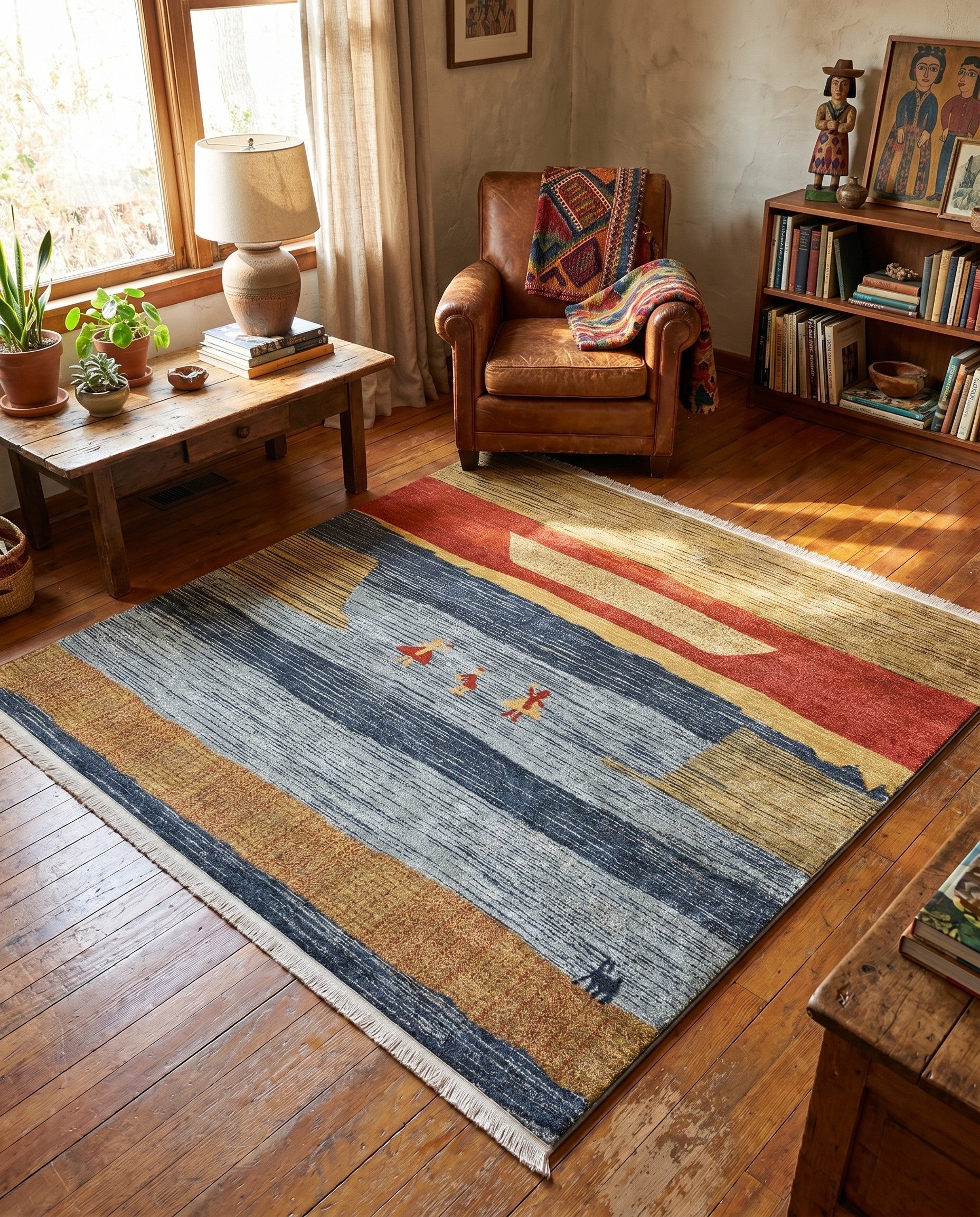 6' x 6' Kashkuli Gabbeh Square Rug