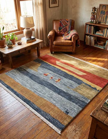 6' x 6' Kashkuli Gabbeh Square Rug