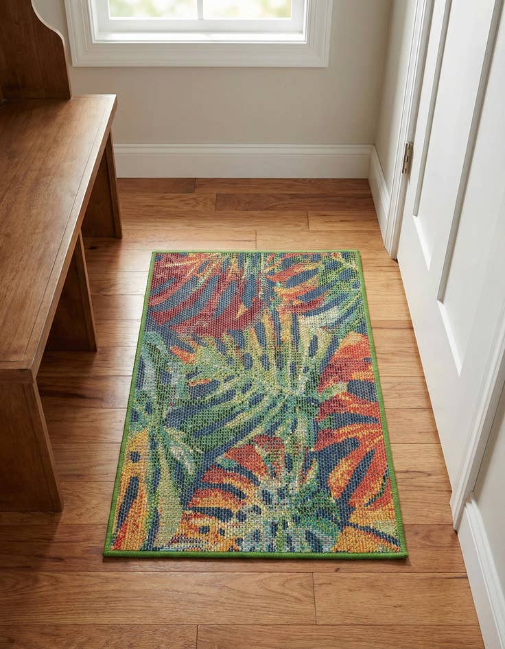 Detail image of 2' x 3' 1  Washable Baja Indoor / Outdoor Rug