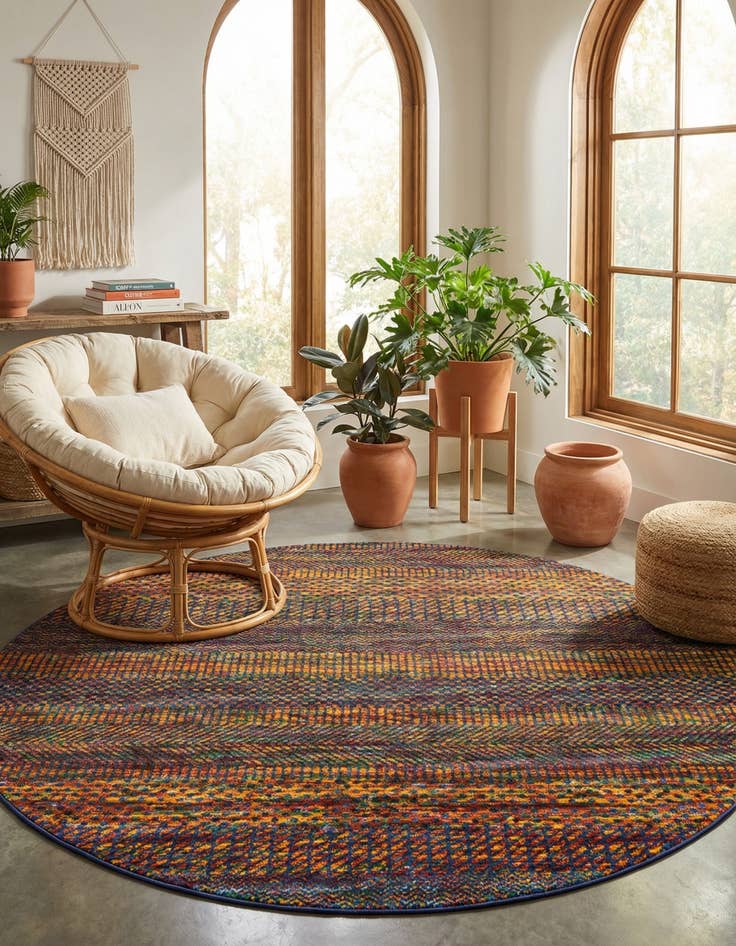 Detail image of 7' 10 x 7' 10 Calypso Round Rug