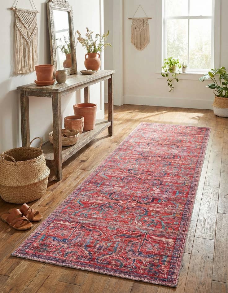 Detail image of 2' x 6' Washable Maahru Runner Rug