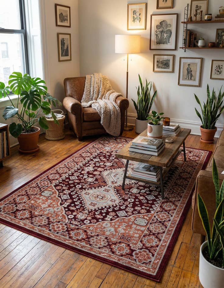 Detail image of 4' x 6' Kamala Washable Rug