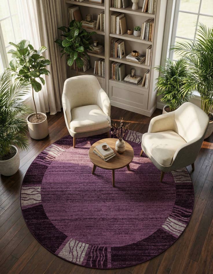 Detail image of 7' 10 x 7' 10 Angelica Round Rug