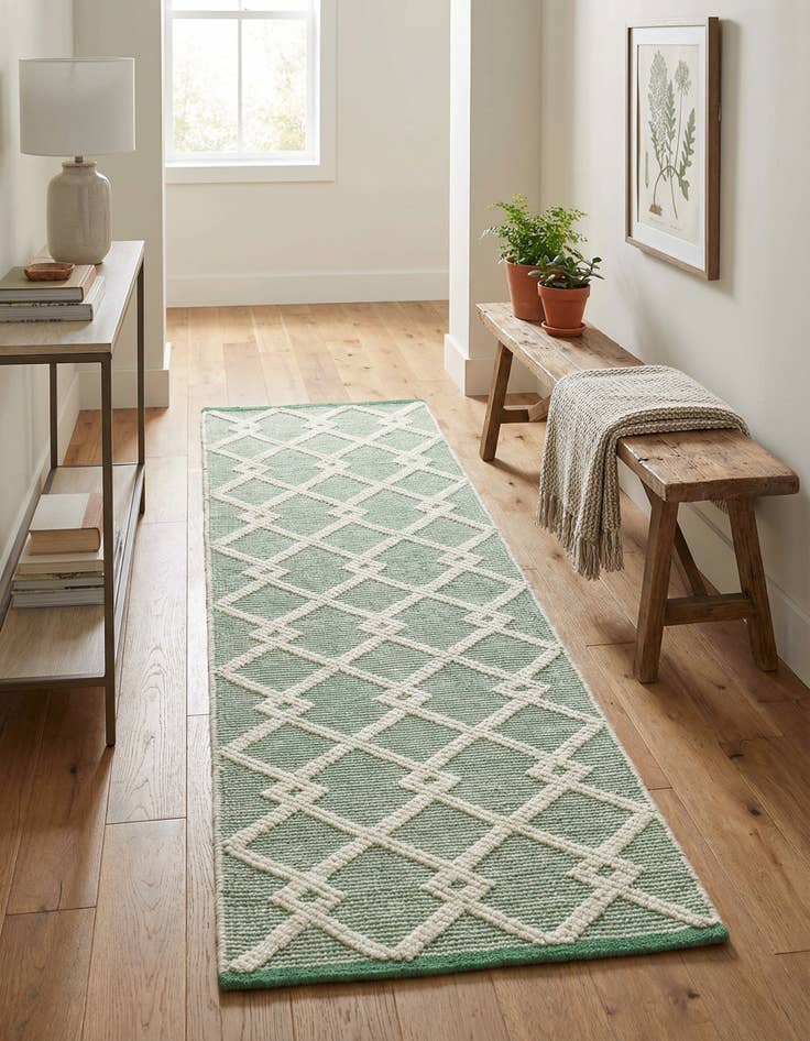 Detail image of 2' x 6' 1  Hand Knotted Jill Zarin Dorset Runner Rug