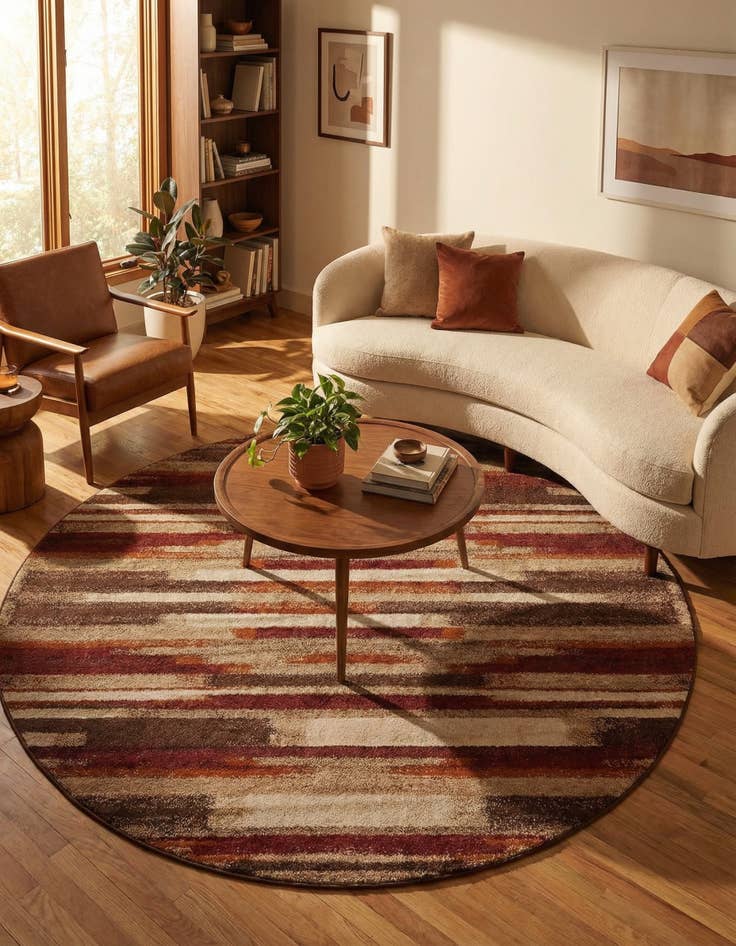 Detail image of 7' 10 x 7' 10 Equinox Round Rug