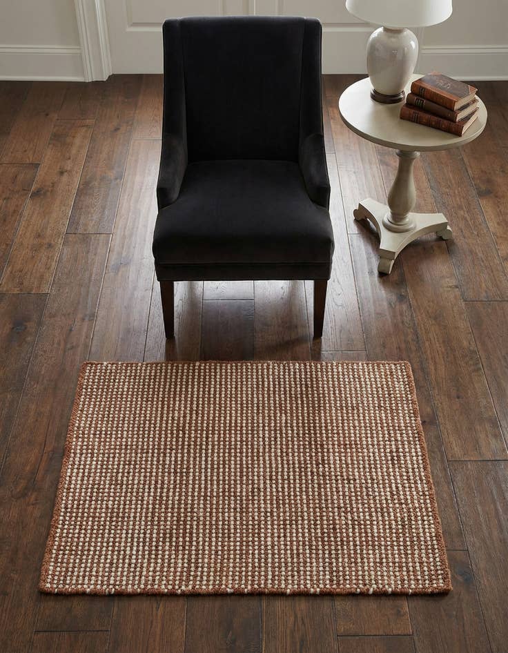 Detail image of 2' 2 x 3' 1 Hand Woven Jill Zarin English Manor Wool Rug