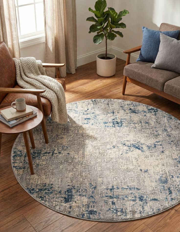 Detail image of 4' x 4' Caspian Round Rug