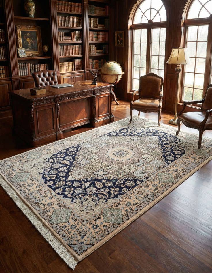 Detail image of 4' 2 x 6' 2 Nain Rug