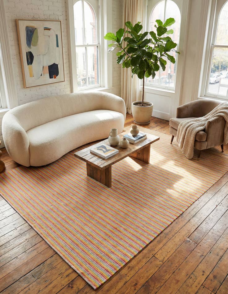 Detail image of  9' x 12'  Hand Woven Happy Rugs Happy Home Wool