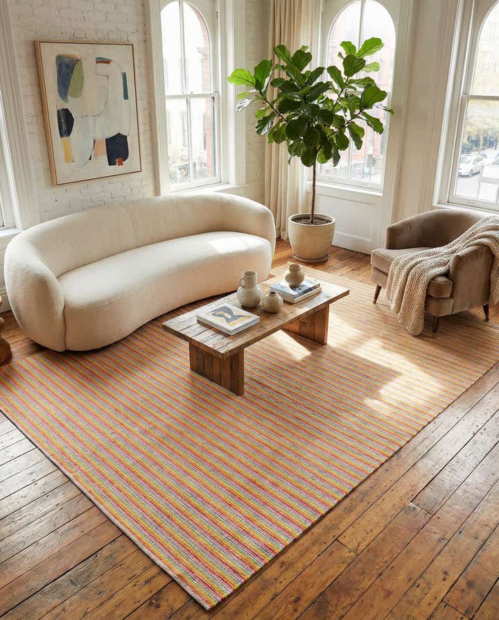 9' x 12' Hand Woven Happy Rugs Happy Home Wool