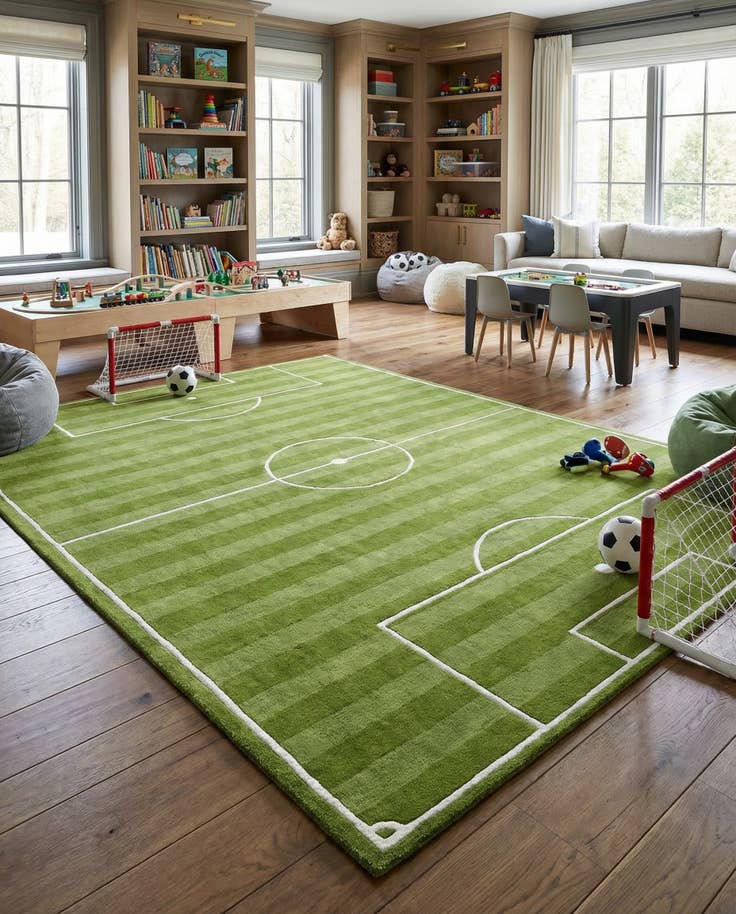 Detail image of 10' x 14' 1 Playtime Kids Wool Freeform Rug