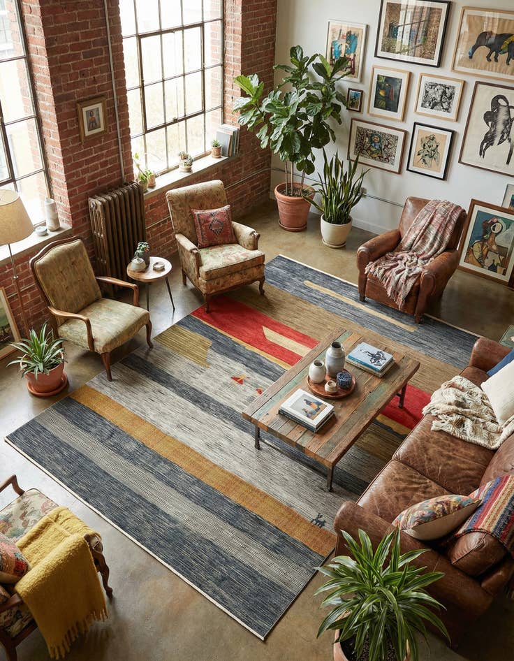 Detail image of 10' 8 x 16' 5 Kashkuli Gabbeh Rug