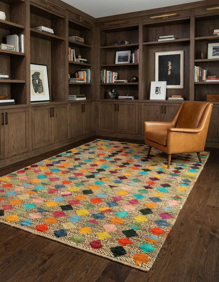 Detail image of 5' 10 x 8' 3 Hand Knotted Balouch Wool Rug