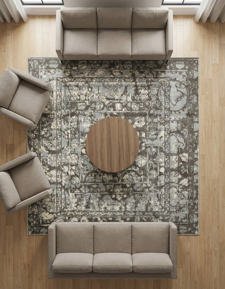 Detail image of 7' 10 x 7' 10 Miranda Square Rug