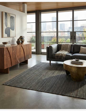 4' 8 x 6' 1 Hand Woven Kilim Modern Wool Rug