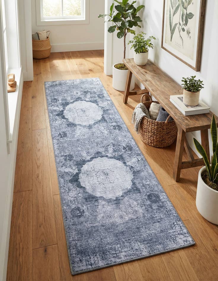 Detail image of 2' x 6' Washable Yara Runner Rug