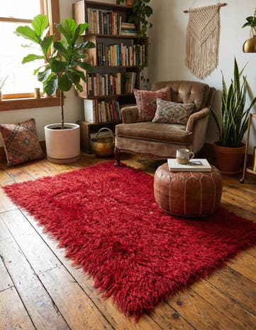 2' 10 x 4' 8 Hand Knotted Moroccan Wool Rug