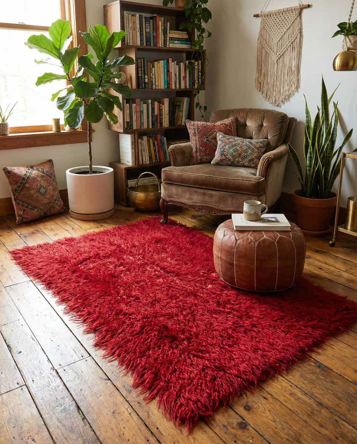 2' 10 x 4' 8 Hand Knotted Moroccan Wool Rug