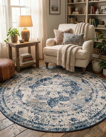 7' x 7' Monte Carlo Round Rug