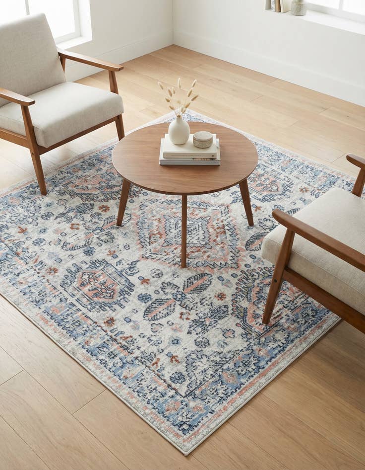 Detail image of 5' 3 x 5' 3 Kamala Washable Square Rug