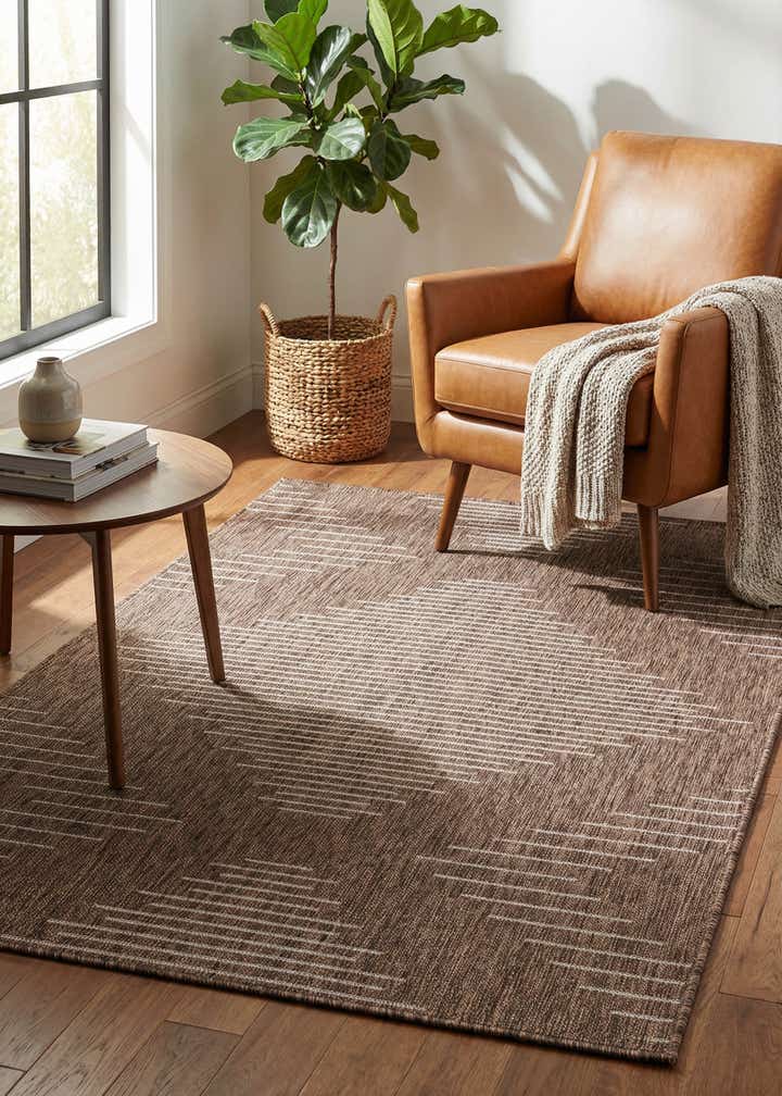 4' x 6' Easy-Clean Modern Indoor / Outdoor Rug