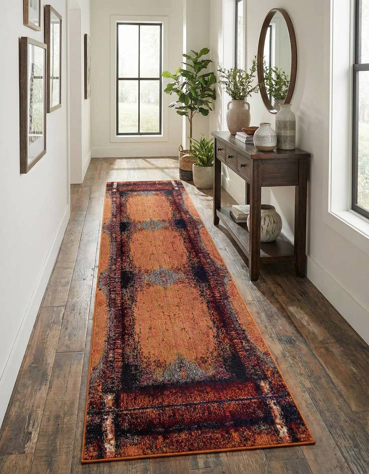 Detail image of 2' 7 x 12' Washable Hyacinth Runner Rug