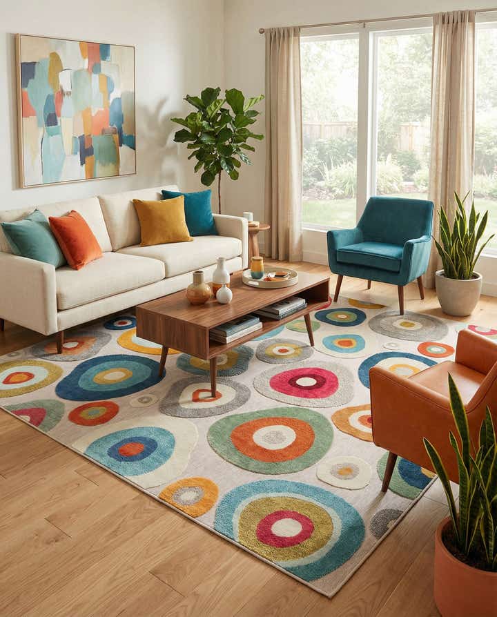 10' x 10' Easy-Clean Casablanca Indoor / Outdoor Square Rug