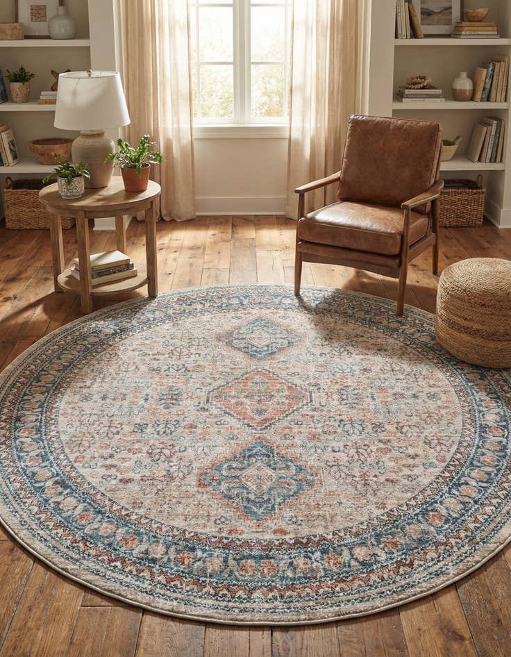 Detail image of 6' x 6' Newport Round Rug